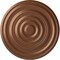 Ekena Millwork Carton Ceiling Medallion (For Canopies up to 3 3/4"), 17 3/4"OD x 1 3/8"P, Polished Copper CM18CAPOS - alternate 1